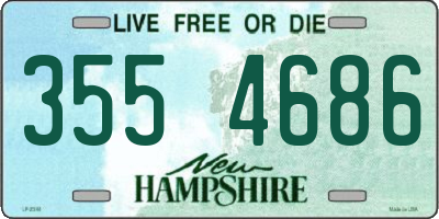 NH license plate 3554686