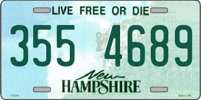 NH license plate 3554689