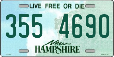 NH license plate 3554690