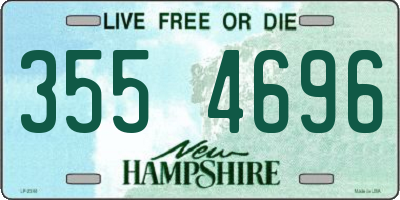 NH license plate 3554696