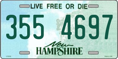 NH license plate 3554697