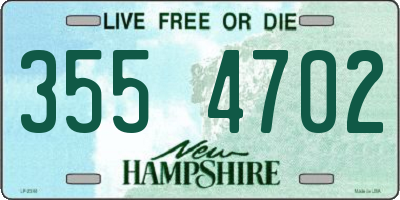 NH license plate 3554702