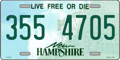 NH license plate 3554705