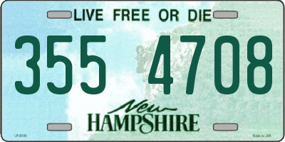 NH license plate 3554708