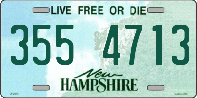 NH license plate 3554713
