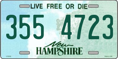 NH license plate 3554723