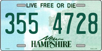 NH license plate 3554728