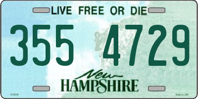 NH license plate 3554729