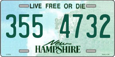 NH license plate 3554732