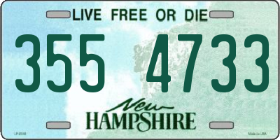 NH license plate 3554733