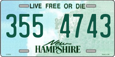 NH license plate 3554743