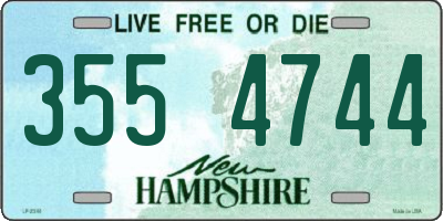 NH license plate 3554744