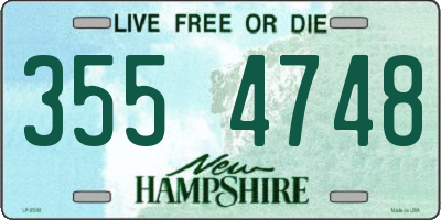 NH license plate 3554748