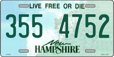 NH license plate 3554752