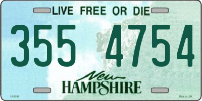 NH license plate 3554754
