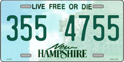 NH license plate 3554755