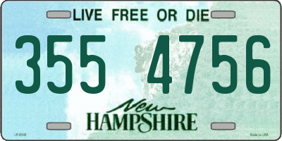 NH license plate 3554756