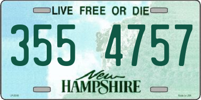 NH license plate 3554757