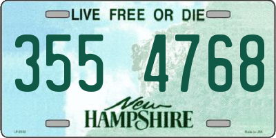 NH license plate 3554768