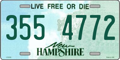 NH license plate 3554772