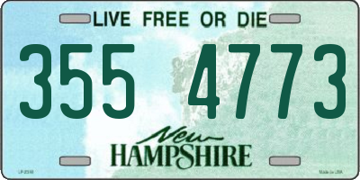 NH license plate 3554773
