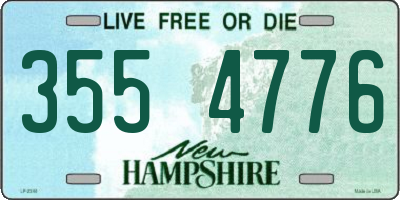 NH license plate 3554776