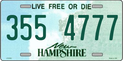 NH license plate 3554777