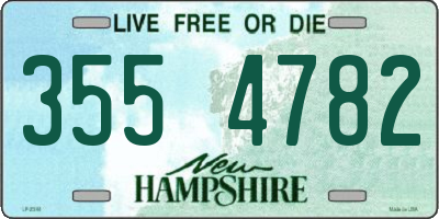 NH license plate 3554782