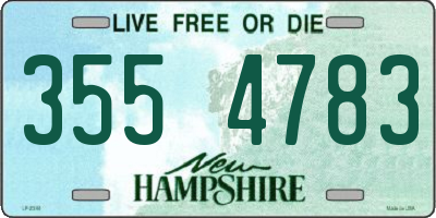 NH license plate 3554783