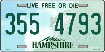 NH license plate 3554793