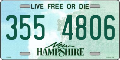 NH license plate 3554806