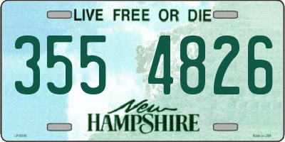 NH license plate 3554826