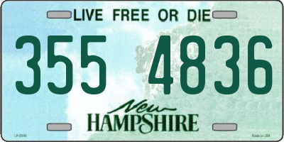 NH license plate 3554836