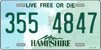 NH license plate 3554847