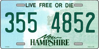 NH license plate 3554852