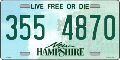 NH license plate 3554870