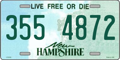 NH license plate 3554872
