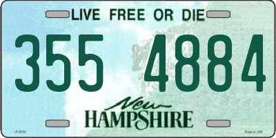 NH license plate 3554884
