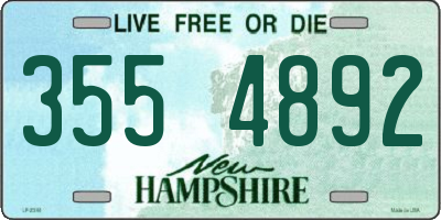 NH license plate 3554892