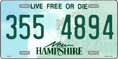 NH license plate 3554894