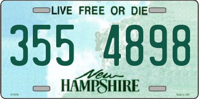 NH license plate 3554898
