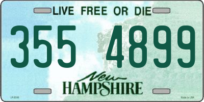 NH license plate 3554899
