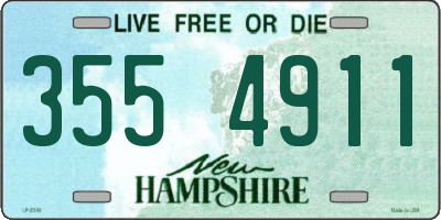 NH license plate 3554911