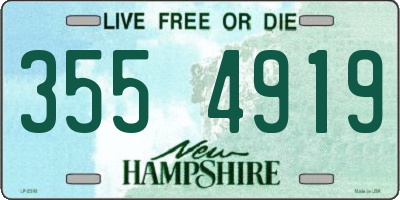 NH license plate 3554919