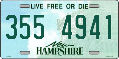 NH license plate 3554941