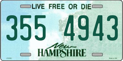 NH license plate 3554943