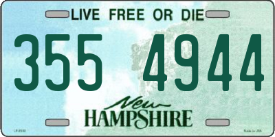 NH license plate 3554944