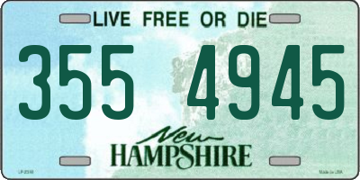 NH license plate 3554945
