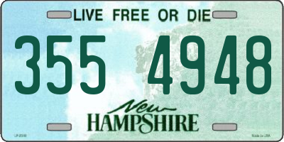 NH license plate 3554948