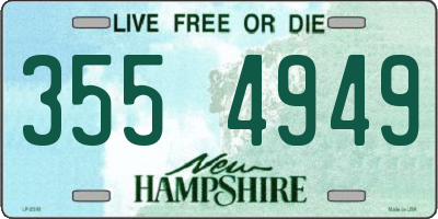 NH license plate 3554949